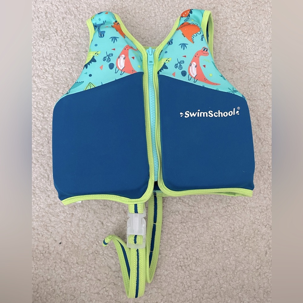Toddler Life Swim Vest Apparatus Neoprene Baby Shark Blue Boy